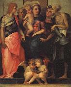 Rosso Fiorentino, Madonna Enthroned with SS.John the Baptist,Anthony Abbot,Stephen,and Benedict